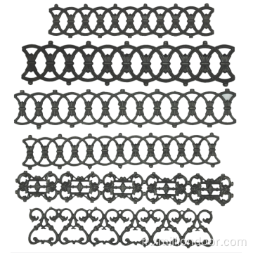 Rosettes en acier en acier ornemental